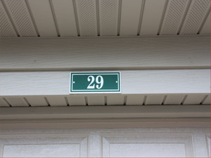 Garage / Carport Address Signs