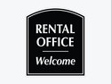 Rental Office Welcome Sign
