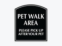 Pet Walk Area Sign