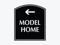 Model Home Left Arrow Sign