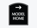 Model Home Right Arrow Sign